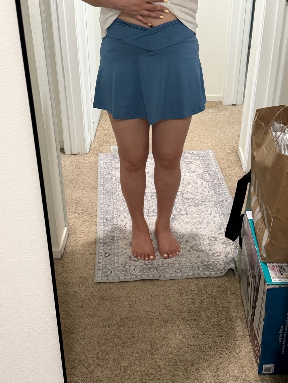 Shein tennis skort skirt blue size S